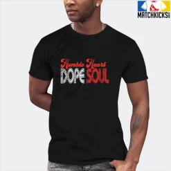 T-Shirt - Nike Dunk Low EMB NBA 75th Anniversary Chicago - Sneaker-Matching T-Shirt (Humble Heart DOPE SOUL (Grunge Style)) -Nike Dunk shop online mockupGenerator 2561