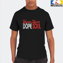 T-Shirt - Nike Dunk Low EMB NBA 75th Anniversary Chicago - Sneaker-Matching T-Shirt (Humble Heart DOPE SOUL (Grunge Style)) -Nike Dunk shop online mockupGenerator 2562