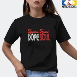 T-Shirt - Nike Dunk Low EMB NBA 75th Anniversary Chicago - Sneaker-Matching T-Shirt (Humble Heart DOPE SOUL (Grunge Style)) -Nike Dunk shop online mockupGenerator 2563