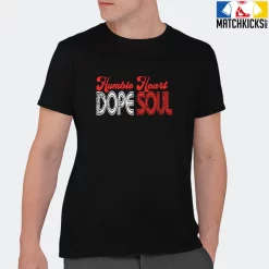 T-Shirt - Nike Dunk Low EMB NBA 75th Anniversary Chicago - Sneaker-Matching T-Shirt (Humble Heart DOPE SOUL (Grunge Style)) -Nike Dunk shop online mockupGenerator 2565