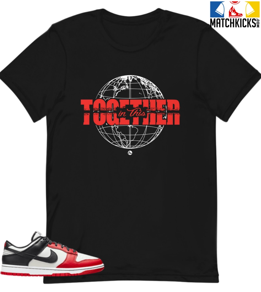 T-Shirt - Nike Dunk Low EMB NBA 75th Anniversary Chicago - Sneaker-Matching T-Shirt (in This TOGETHER) 3 T-Shirt - Nike Dunk Low EMB NBA 75th Anniversary Chicago - Sneaker-Matching T-Shirt (in This TOGETHER)