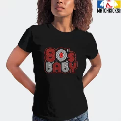 T-Shirt - Nike Dunk Low EMB NBA 75th Anniversary Chicago - Sneaker-Matching T-Shirt (80's Baby) -Nike Dunk shop online mockupGenerator 2605