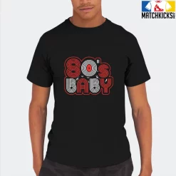 T-Shirt - Nike Dunk Low EMB NBA 75th Anniversary Chicago - Sneaker-Matching T-Shirt (80's Baby) -Nike Dunk shop online mockupGenerator 2607