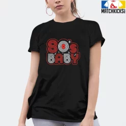 T-Shirt - Nike Dunk Low EMB NBA 75th Anniversary Chicago - Sneaker-Matching T-Shirt (80's Baby) -Nike Dunk shop online mockupGenerator 2609