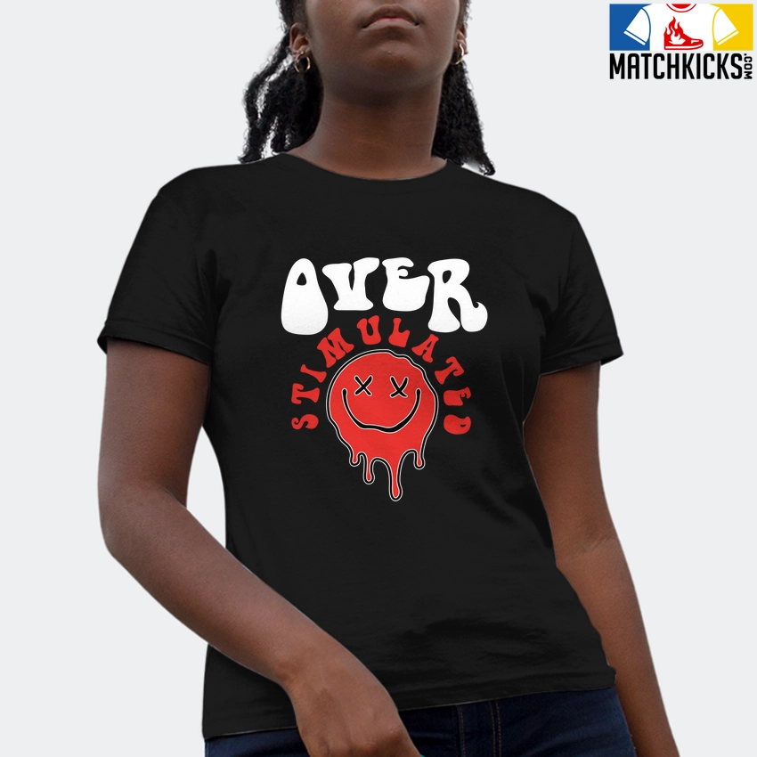 T-Shirt - Nike Dunk Low EMB NBA 75th Anniversary Chicago - Sneaker-Matching T-Shirt (Over Stimulated) 4 T-Shirt - Nike Dunk Low EMB NBA 75th Anniversary Chicago - Sneaker-Matching T-Shirt (Over Stimulated) - Image 2