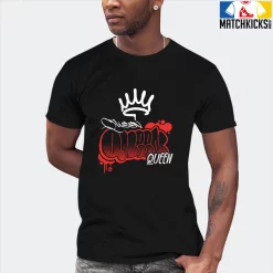 T-Shirt - Nike Dunk Low EMB NBA 75th Anniversary Chicago - Sneaker-Matching T-Shirt (QUEEN GRAF) -Nike Dunk shop online mockupGenerator 2678