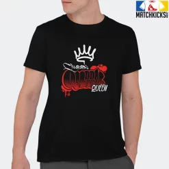 T-Shirt - Nike Dunk Low EMB NBA 75th Anniversary Chicago - Sneaker-Matching T-Shirt (QUEEN GRAF) -Nike Dunk shop online mockupGenerator 2682