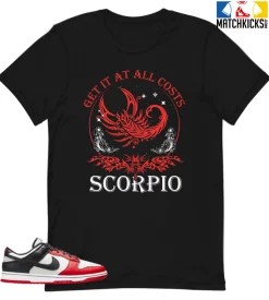 T-Shirt - Nike Dunk Low EMB NBA 75th Anniversary Chicago - Sneaker-Matching T-Shirt (Scorpio)