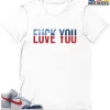 T-Shirt - Nike Dunk High Washed Denim Pack - Sneaker-Matching T-Shirt (F You - Love You) -Nike Dunk shop online mockupGenerator 278