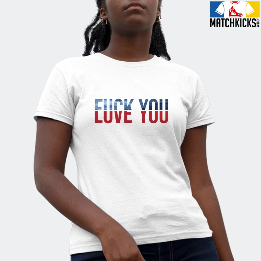 T-Shirt - Nike Dunk High Washed Denim Pack - Sneaker-Matching T-Shirt (F You - Love You) 4 T-Shirt - Nike Dunk High Washed Denim Pack - Sneaker-Matching T-Shirt (F You - Love You) - Image 2