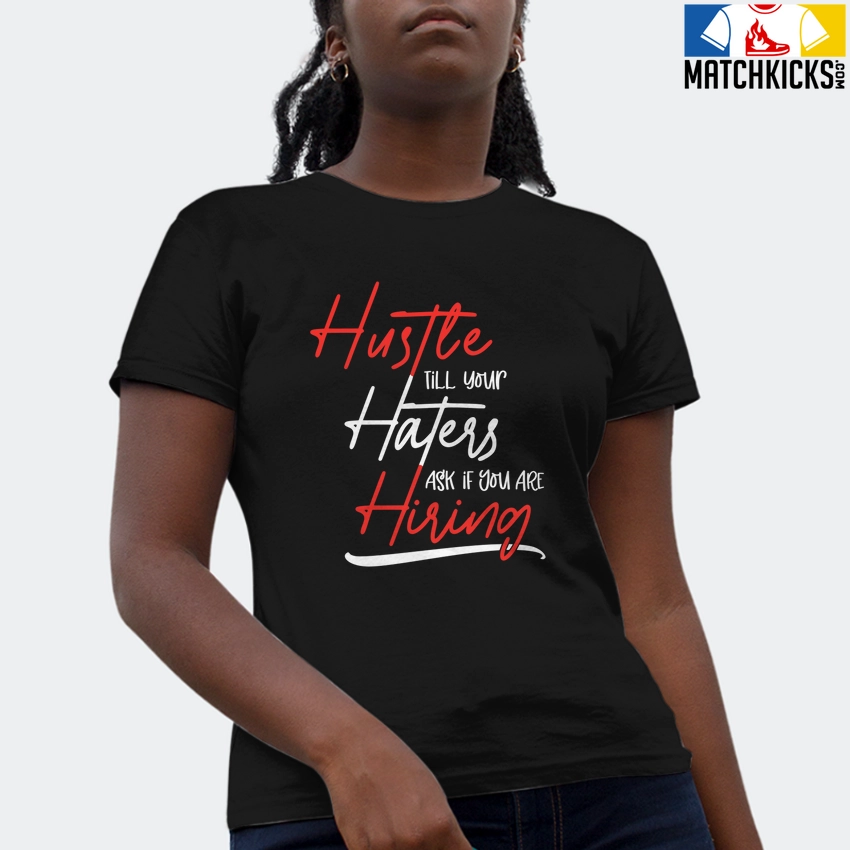 T-Shirt - Nike Dunk Low EMB NBA 75th Anniversary Chicago - Sneaker-Matching T-Shirt (HUSTLE TILL YOUR HATERS ASK) 4 T-Shirt - Nike Dunk Low EMB NBA 75th Anniversary Chicago - Sneaker-Matching T-Shirt (HUSTLE TILL YOUR HATERS ASK) - Image 2