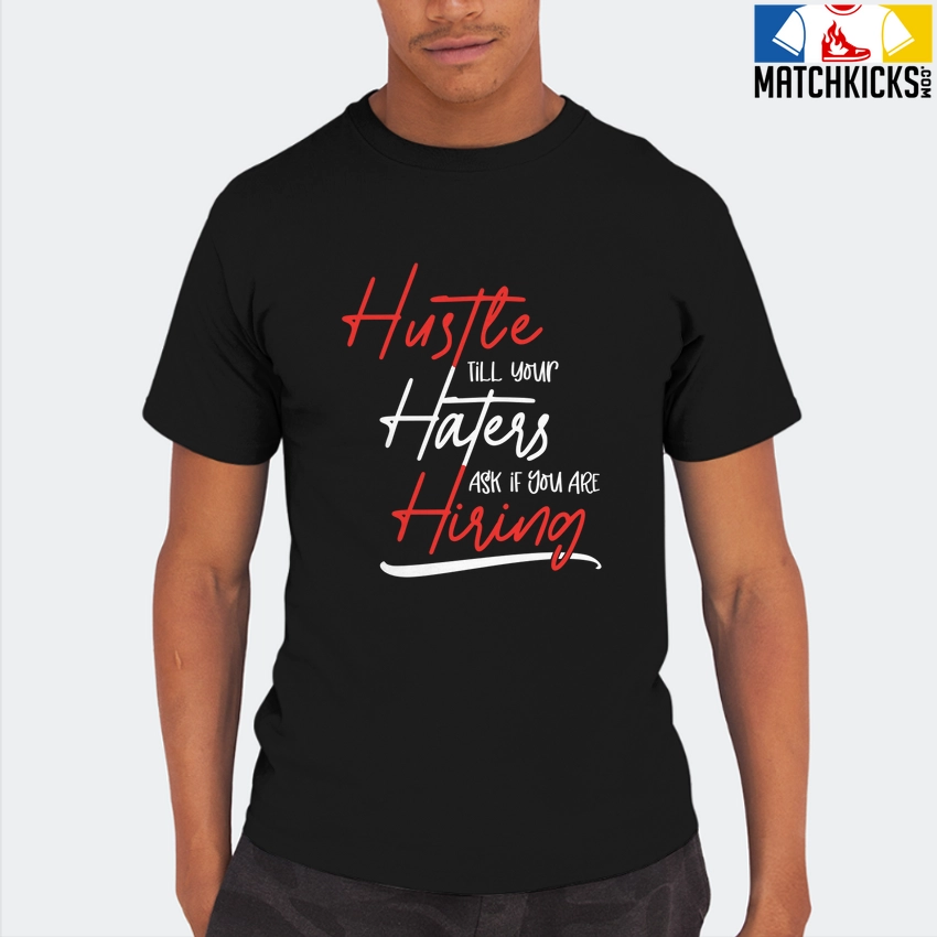 T-Shirt - Nike Dunk Low EMB NBA 75th Anniversary Chicago - Sneaker-Matching T-Shirt (HUSTLE TILL YOUR HATERS ASK) 8 T-Shirt - Nike Dunk Low EMB NBA 75th Anniversary Chicago - Sneaker-Matching T-Shirt (HUSTLE TILL YOUR HATERS ASK) - Image 6