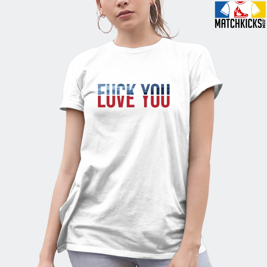T-Shirt - Nike Dunk High Washed Denim Pack - Sneaker-Matching T-Shirt (F You - Love You) 10 T-Shirt - Nike Dunk High Washed Denim Pack - Sneaker-Matching T-Shirt (F You - Love You) - Image 8