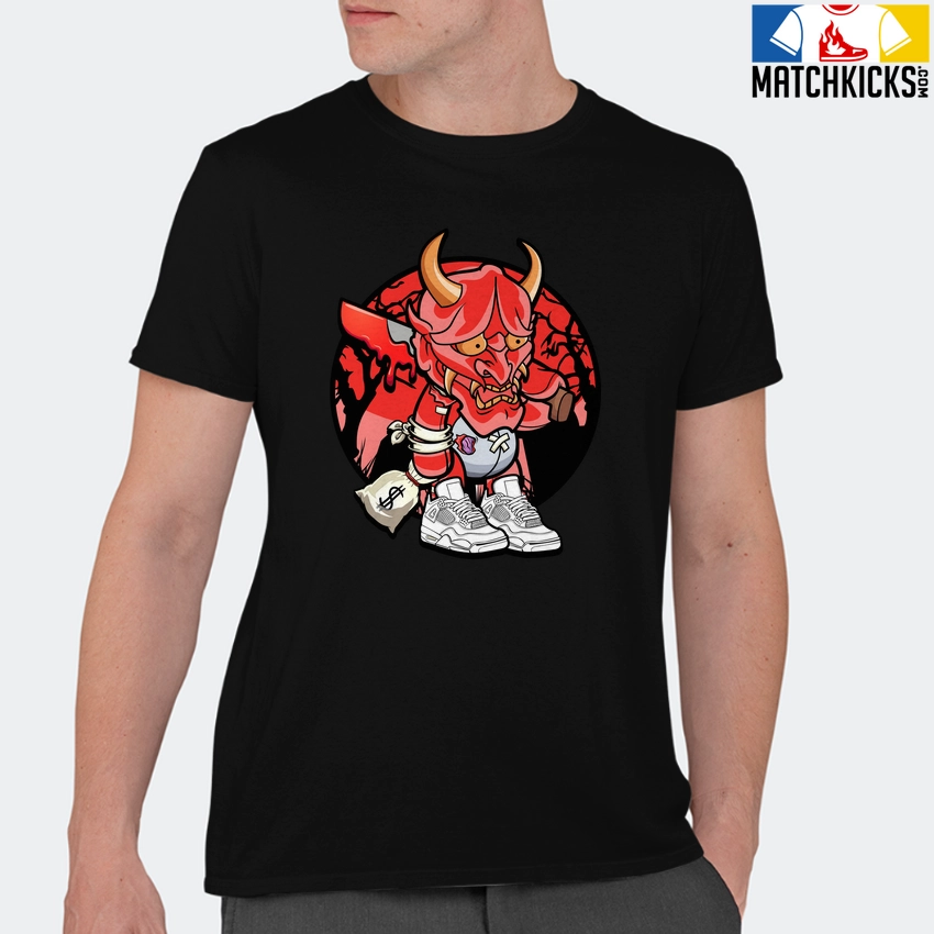 T-Shirt - Nike Dunk Low EMB NBA 75th Anniversary Chicago - Sneaker-Matching T-Shirt (Money Devil) 11 T-Shirt - Nike Dunk Low EMB NBA 75th Anniversary Chicago - Sneaker-Matching T-Shirt (Money Devil) - Image 9