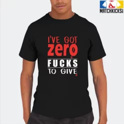 T-Shirt - Nike Dunk Low EMB NBA 75th Anniversary Chicago - Sneaker-Matching T-Shirt (ZERO Fucks To Give) -Nike Dunk shop online mockupGenerator 2859