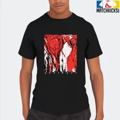 T-Shirt - Nike Dunk Low EMB NBA 75th Anniversary Chicago - Sneaker-Matching T-Shirt (Abstract) -Nike Dunk shop online mockupGenerator 2868