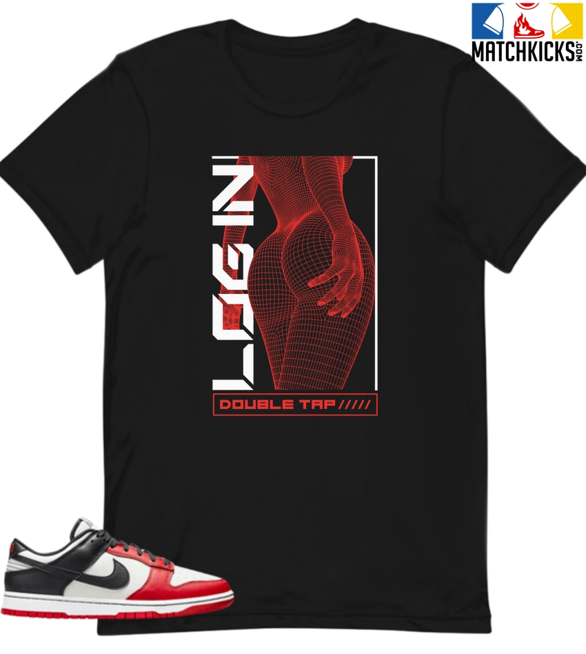 T-Shirt - Nike Dunk Low EMB NBA 75th Anniversary Chicago - Sneaker-Matching T-Shirt (LOGIN) 3 T-Shirt - Nike Dunk Low EMB NBA 75th Anniversary Chicago - Sneaker-Matching T-Shirt (LOGIN)