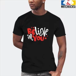 T-Shirt - Nike Dunk Low EMB NBA 75th Anniversary Chicago - Sneaker-Matching T-Shirt (Believe In You) -Nike Dunk shop online mockupGenerator 2939