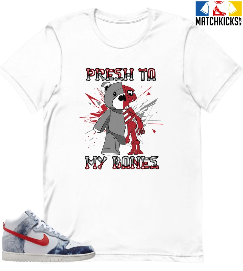 T-Shirt - Nike Dunk High Washed Denim Pack - Sneaker-Matching T-Shirt (Fresh To MY Bones) 3 T-Shirt - Nike Dunk High Washed Denim Pack - Sneaker-Matching T-Shirt (Fresh To MY Bones)