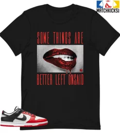 T-Shirt - Nike Dunk Low EMB NBA 75th Anniversary Chicago - Sneaker-Matching T-Shirt (Better Left Unsaid)
