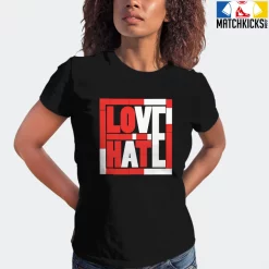 T-Shirt - Nike Dunk Low EMB NBA 75th Anniversary Chicago - Sneaker-Matching T-Shirt (Love Over Hate) -Nike Dunk shop online mockupGenerator 2974