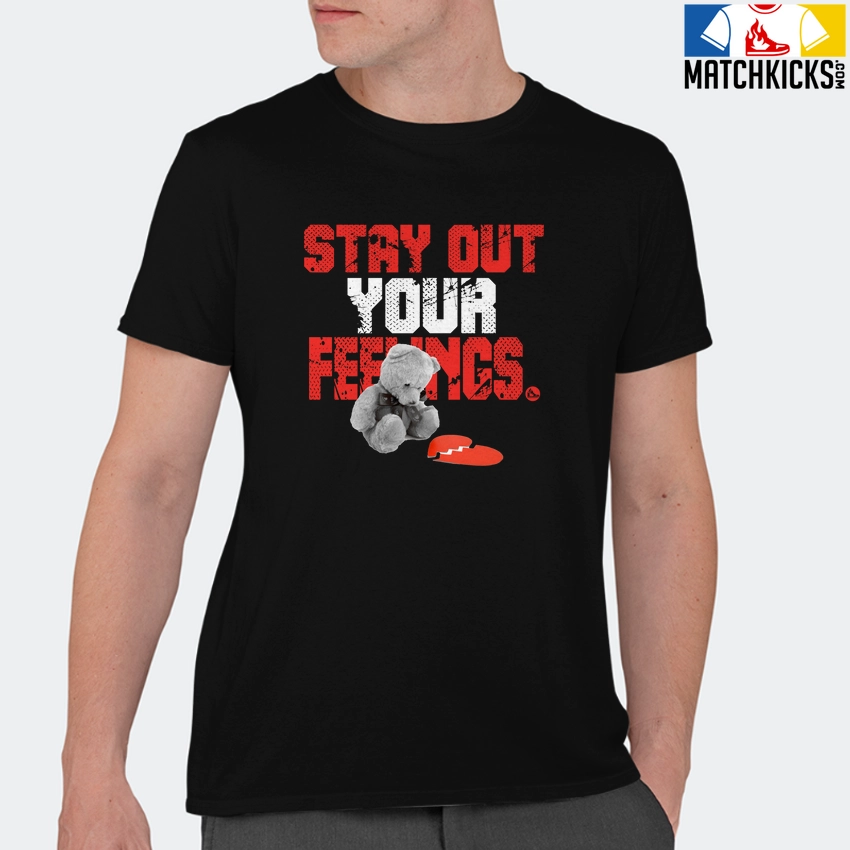 T-Shirt - Nike Dunk Low EMB NBA 75th Anniversary Chicago - Sneaker-Matching T-Shirt (Stay Out Your Feelings) 11 T-Shirt - Nike Dunk Low EMB NBA 75th Anniversary Chicago - Sneaker-Matching T-Shirt (Stay Out Your Feelings) - Image 9