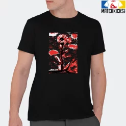 T-Shirt - Nike Dunk Low EMB NBA 75th Anniversary Chicago - Sneaker-Matching T-Shirt (Single Flower) -Nike Dunk shop online mockupGenerator 3033