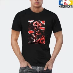 T-Shirt - Nike Dunk Low EMB NBA 75th Anniversary Chicago - Sneaker-Matching T-Shirt (Single Flower) -Nike Dunk shop online mockupGenerator 3034