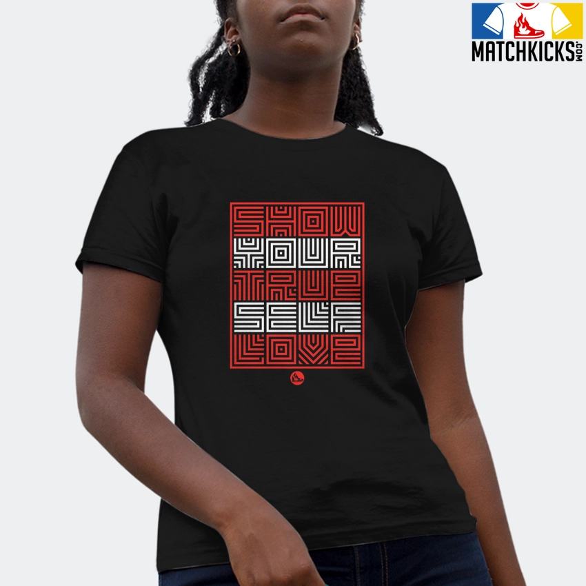 T-Shirt - Nike Dunk Low EMB NBA 75th Anniversary Chicago - Sneaker-Matching T-Shirt (SELF LOVE) 4 T-Shirt - Nike Dunk Low EMB NBA 75th Anniversary Chicago - Sneaker-Matching T-Shirt (SELF LOVE) - Image 2