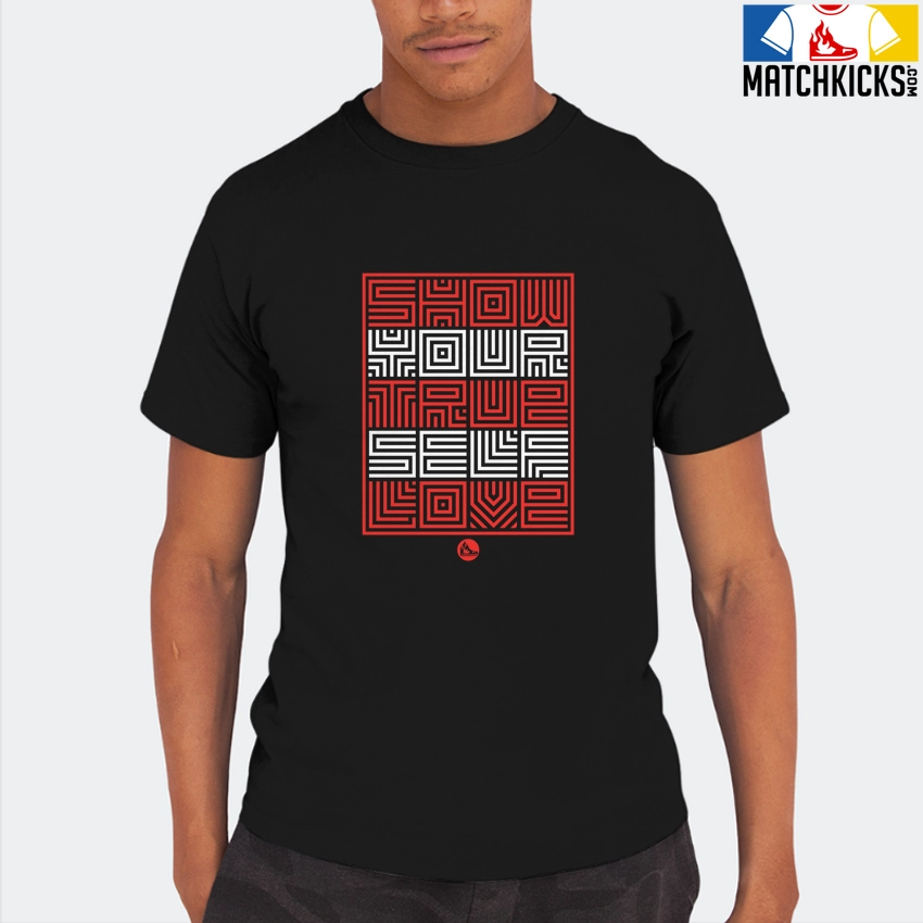 T-Shirt - Nike Dunk Low EMB NBA 75th Anniversary Chicago - Sneaker-Matching T-Shirt (SELF LOVE) 8 T-Shirt - Nike Dunk Low EMB NBA 75th Anniversary Chicago - Sneaker-Matching T-Shirt (SELF LOVE) - Image 6