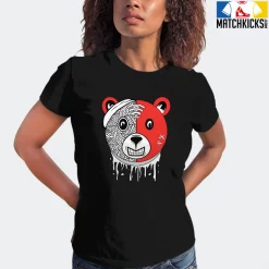T-Shirt - Nike Dunk Low EMB NBA 75th Anniversary Chicago - Sneaker-Matching T-Shirt (Bear Face) -Nike Dunk shop online mockupGenerator 3064