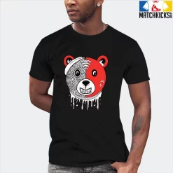 T-Shirt - Nike Dunk Low EMB NBA 75th Anniversary Chicago - Sneaker-Matching T-Shirt (Bear Face) -Nike Dunk shop online mockupGenerator 3065