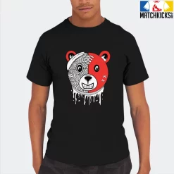 T-Shirt - Nike Dunk Low EMB NBA 75th Anniversary Chicago - Sneaker-Matching T-Shirt (Bear Face) -Nike Dunk shop online mockupGenerator 3066