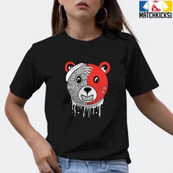 T-Shirt - Nike Dunk Low EMB NBA 75th Anniversary Chicago - Sneaker-Matching T-Shirt (Bear Face) -Nike Dunk shop online mockupGenerator 3067