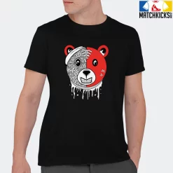 T-Shirt - Nike Dunk Low EMB NBA 75th Anniversary Chicago - Sneaker-Matching T-Shirt (Bear Face) -Nike Dunk shop online mockupGenerator 3069