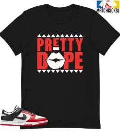 T-Shirt - Nike Dunk Low EMB NBA 75th Anniversary Chicago - Sneaker-Matching T-Shirt (Pretty DOPE)
