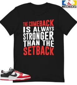 T-Shirt - Nike Dunk Low EMB NBA 75th Anniversary Chicago - Sneaker-Matching T-Shirt (The Comeback)