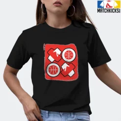 T-Shirt - Nike Dunk Low EMB NBA 75th Anniversary Chicago - Sneaker-Matching T-Shirt (XOXO Basketball) -Nike Dunk shop online mockupGenerator 3121