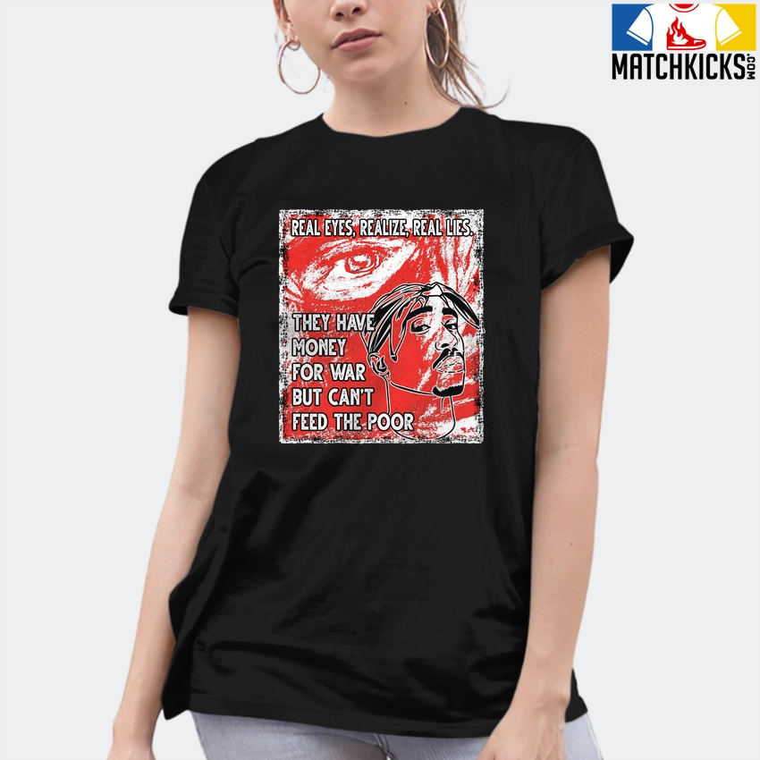 T-Shirt - Nike Dunk Low EMB NBA 75th Anniversary Chicago - Sneaker-Matching T-Shirt (TUPAC Real Eyes Realize Real Lies) 10 T-Shirt - Nike Dunk Low EMB NBA 75th Anniversary Chicago - Sneaker-Matching T-Shirt (TUPAC Real Eyes Realize Real Lies) - Image 8