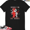 T-Shirt - Nike Dunk Low EMB NBA 75th Anniversary Chicago - Sneaker-Matching T-Shirt (Presh To Bones Bear)