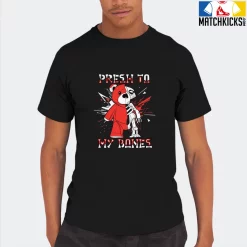 T-Shirt - Nike Dunk Low EMB NBA 75th Anniversary Chicago - Sneaker-Matching T-Shirt (Presh To Bones Bear) -Nike Dunk shop online mockupGenerator 3138