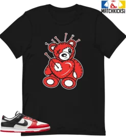 T-Shirt - Nike Dunk Low EMB NBA 75th Anniversary Chicago - Sneaker-Matching T-Shirt (VOO DOO TEDDY)