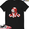 T-Shirt - Nike Dunk Low EMB NBA 75th Anniversary Chicago - Sneaker-Matching T-Shirt (VOODOO BEAR)