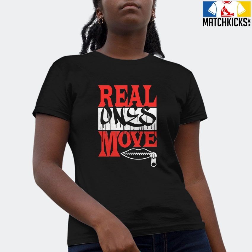 T-Shirt - Nike Dunk Low EMB NBA 75th Anniversary Chicago - Sneaker-Matching T-Shirt (REAL ONES MOVE) 4 T-Shirt - Nike Dunk Low EMB NBA 75th Anniversary Chicago - Sneaker-Matching T-Shirt (REAL ONES MOVE) - Image 2