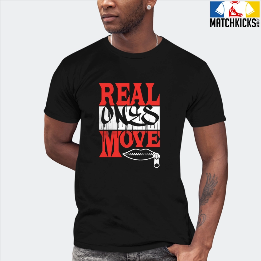 T-Shirt - Nike Dunk Low EMB NBA 75th Anniversary Chicago - Sneaker-Matching T-Shirt (REAL ONES MOVE) 7 T-Shirt - Nike Dunk Low EMB NBA 75th Anniversary Chicago - Sneaker-Matching T-Shirt (REAL ONES MOVE) - Image 5