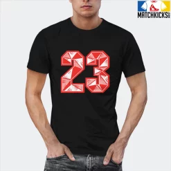 T-Shirt - Nike Dunk Low EMB NBA 75th Anniversary Chicago - Sneaker-Matching T-Shirt (23 Number Design 1) -Nike Dunk shop online mockupGenerator 3187