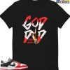 T-Shirt - Nike Dunk Low EMB NBA 75th Anniversary Chicago - Sneaker-Matching T-Shirt (God Did) -Nike Dunk shop online mockupGenerator 3197