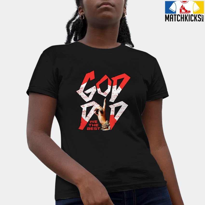 T-Shirt - Nike Dunk Low EMB NBA 75th Anniversary Chicago - Sneaker-Matching T-Shirt (God Did) 4 T-Shirt - Nike Dunk Low EMB NBA 75th Anniversary Chicago - Sneaker-Matching T-Shirt (God Did) - Image 2