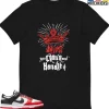 T-Shirt - Nike Dunk Low EMB NBA 75th Anniversary Chicago - Sneaker-Matching T-Shirt (ADJUST Your CROWN And Handle It)