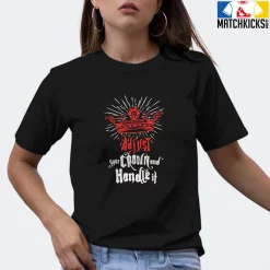 T-Shirt - Nike Dunk Low EMB NBA 75th Anniversary Chicago - Sneaker-Matching T-Shirt (ADJUST Your CROWN And Handle It) -Nike Dunk shop online mockupGenerator 3220